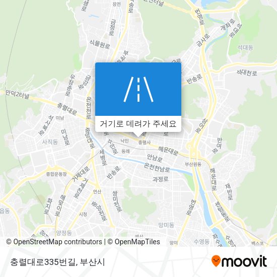 충렬대로335번길 지도