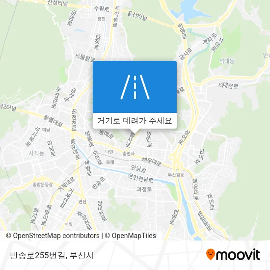 반송로255번길 지도