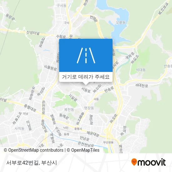 서부로42번길 지도