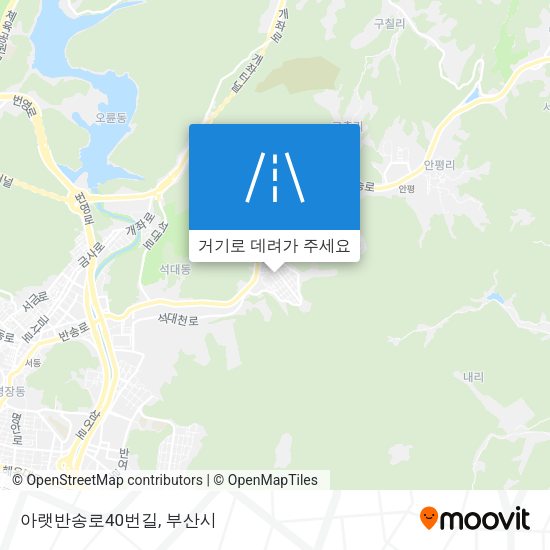 아랫반송로40번길 지도