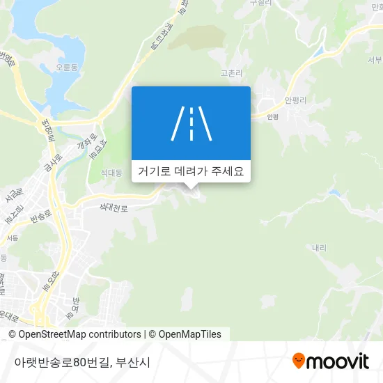 아랫반송로80번길 지도