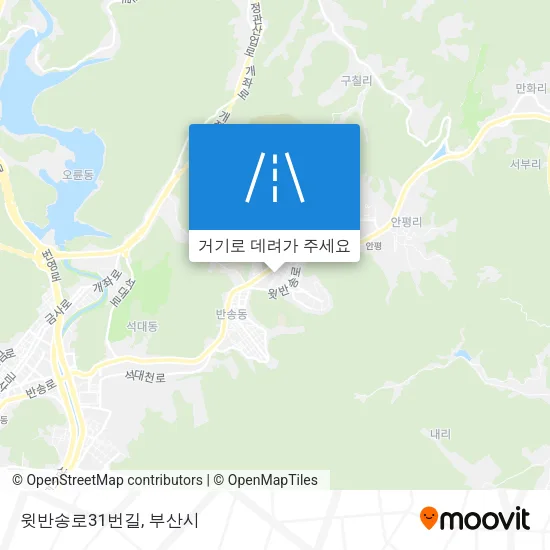 윗반송로31번길 지도