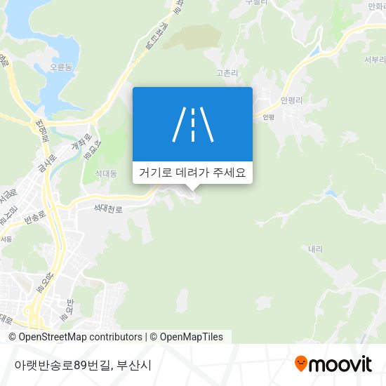 아랫반송로89번길 지도