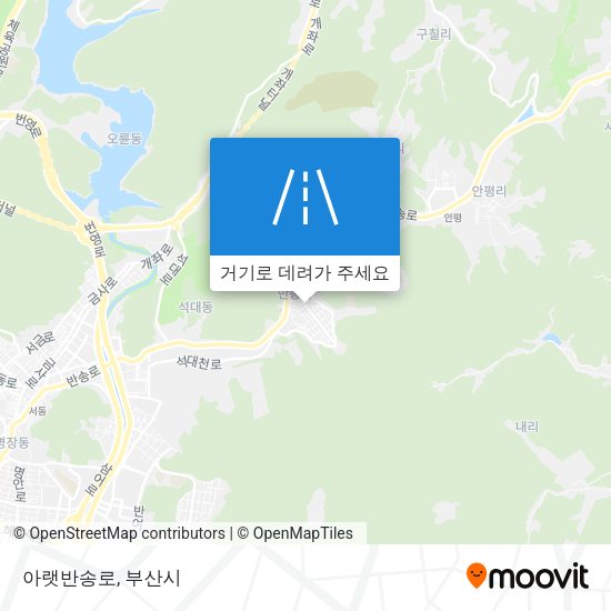아랫반송로 지도