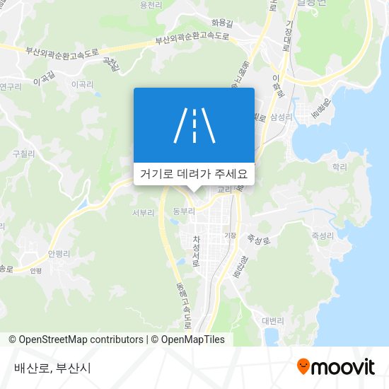 배산로 지도