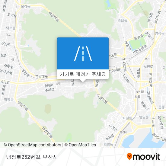 냉정로252번길 지도