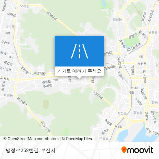 냉정로252번길 지도