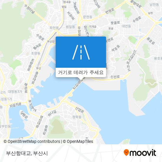 부산항대교 지도