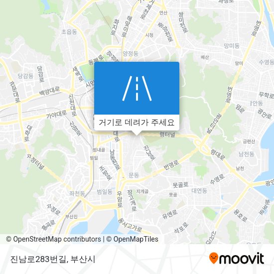 진남로283번길 지도