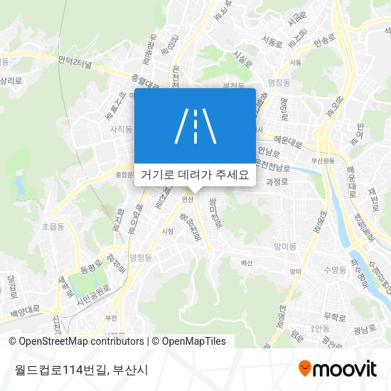 월드컵로114번길 지도