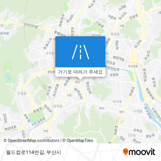 월드컵로114번길 지도