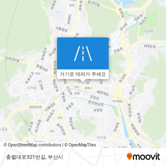 충렬대로321번길 지도