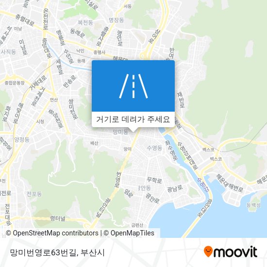 망미번영로63번길 지도