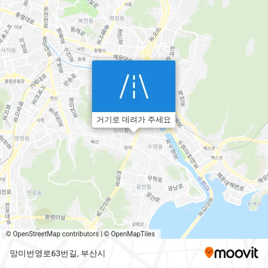 망미번영로63번길 지도