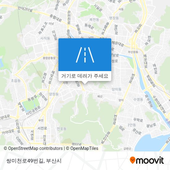 쌍미천로49번길 지도