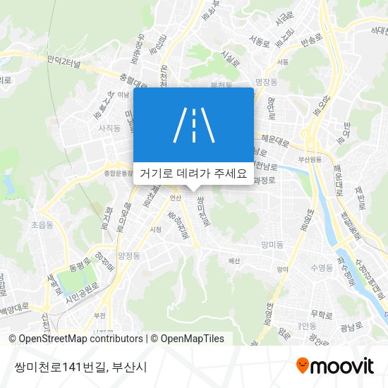 쌍미천로141번길 지도