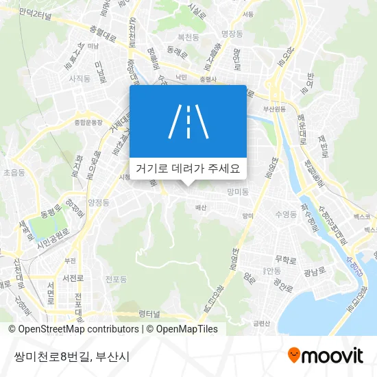 쌍미천로8번길 지도