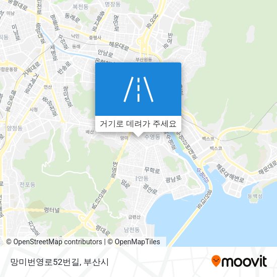망미번영로52번길 지도