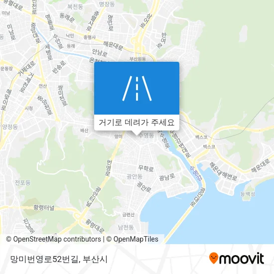 망미번영로52번길 지도