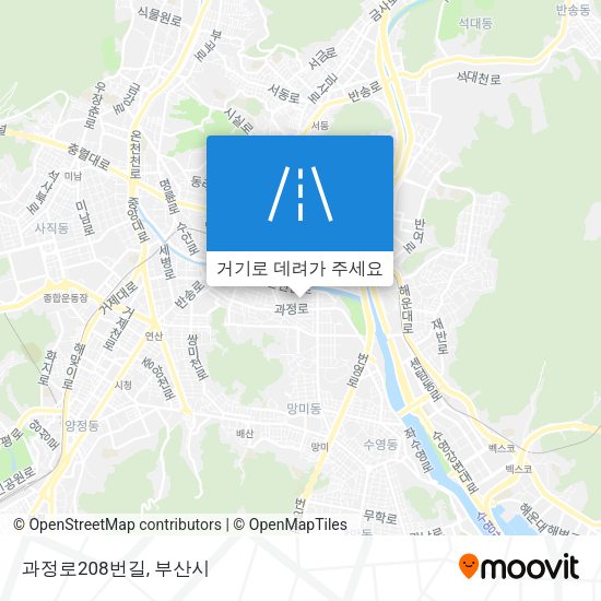 과정로208번길 지도
