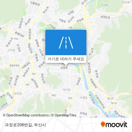 과정로208번길 지도