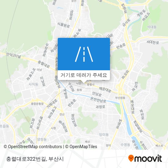 충렬대로322번길 지도