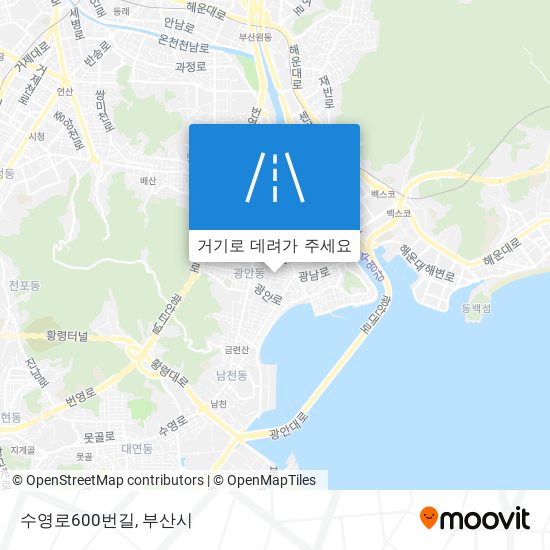 수영로600번길 지도