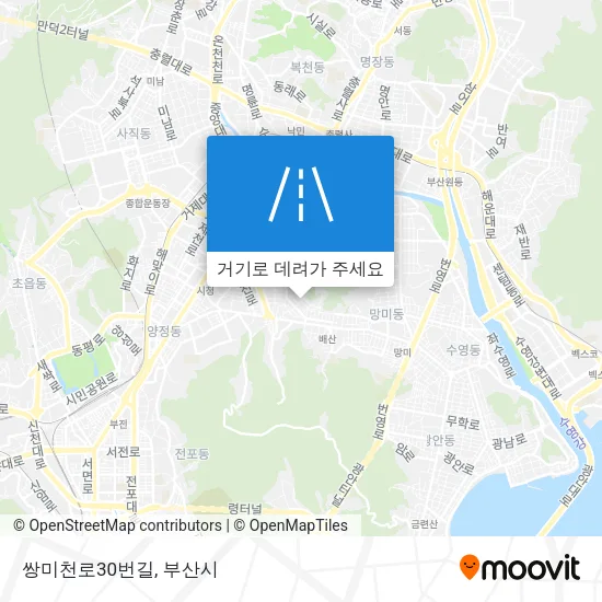 쌍미천로30번길 지도