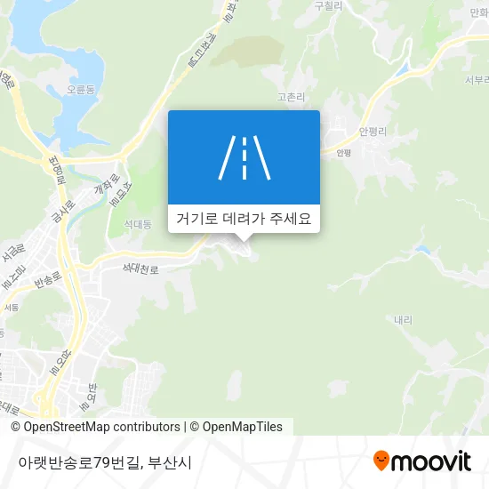 아랫반송로79번길 지도
