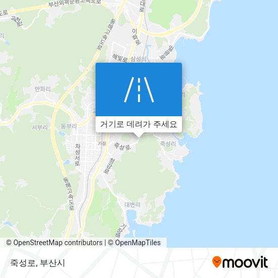 죽성로 지도