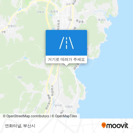 연화터널 지도