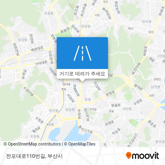 전포대로110번길 지도