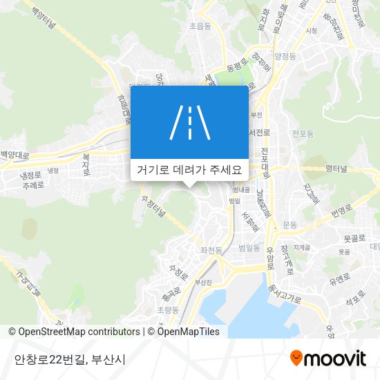안창로22번길 지도