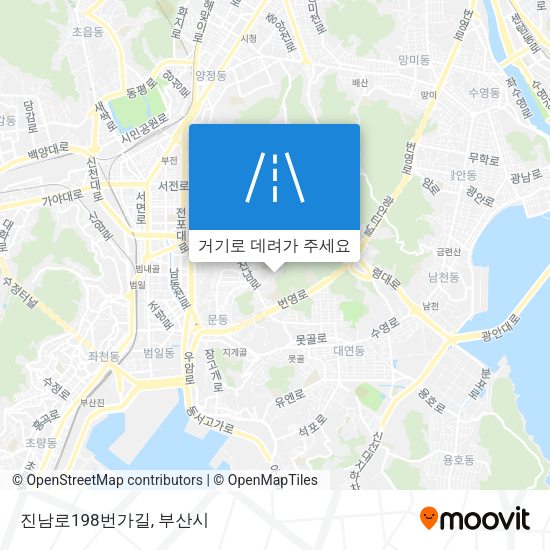진남로198번가길 지도