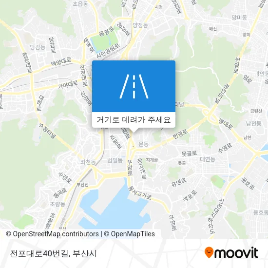 전포대로40번길 지도