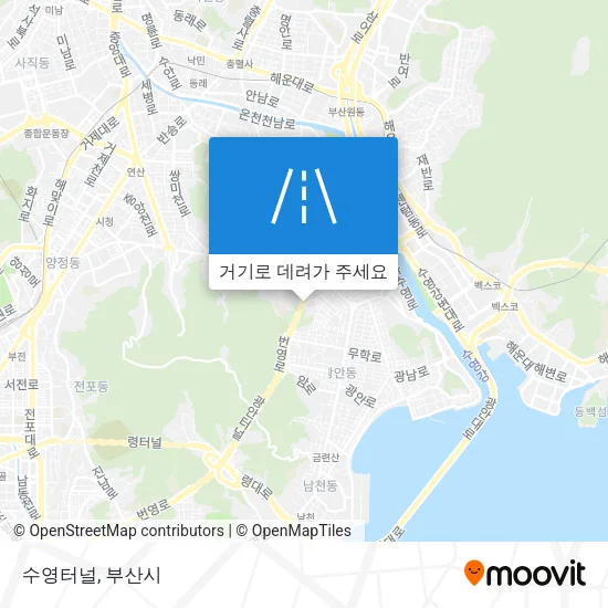 수영터널 지도