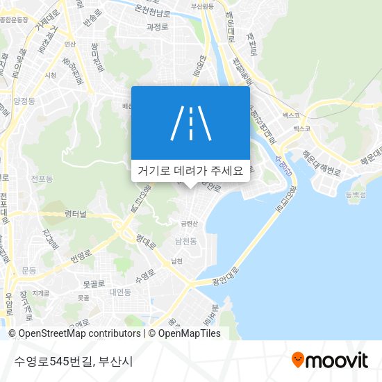 수영로545번길 지도