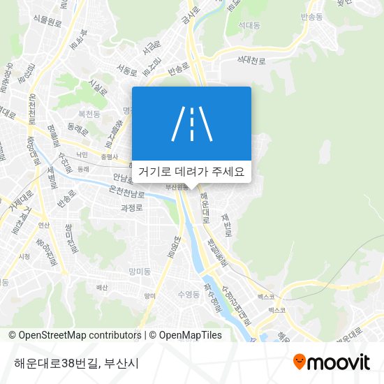 해운대로38번길 지도