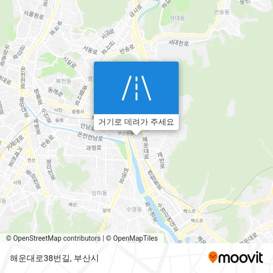 해운대로38번길 지도
