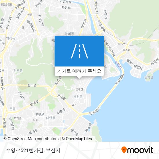 수영로521번가길 지도