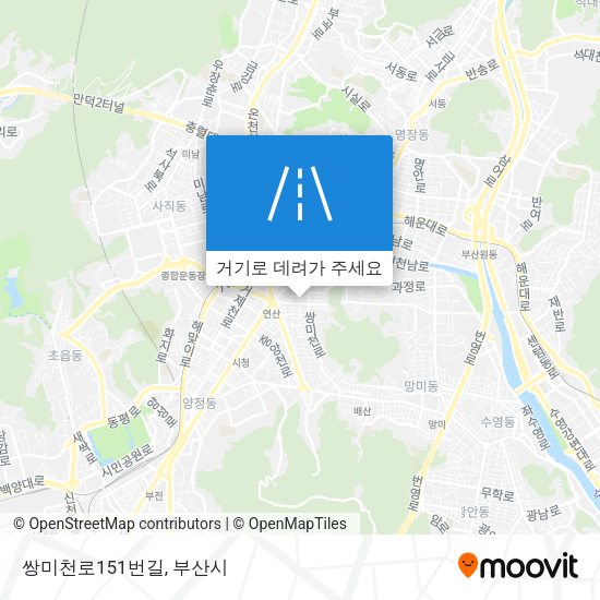 쌍미천로151번길 지도