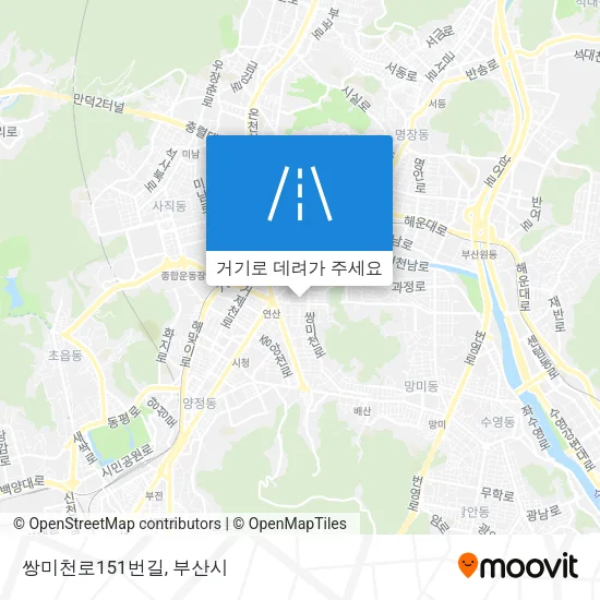 쌍미천로151번길 지도