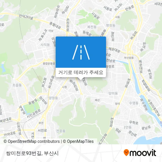 쌍미천로93번길 지도