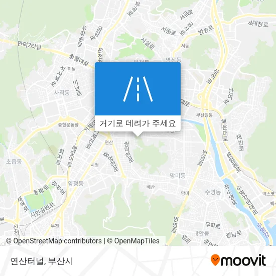 연산터널 지도