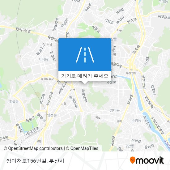 쌍미천로156번길 지도