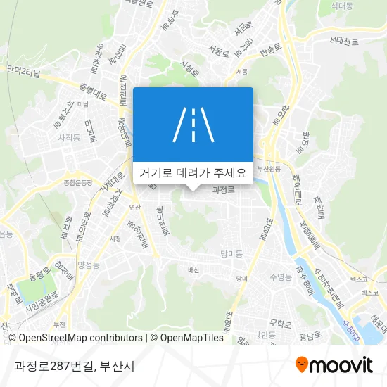 과정로287번길 지도