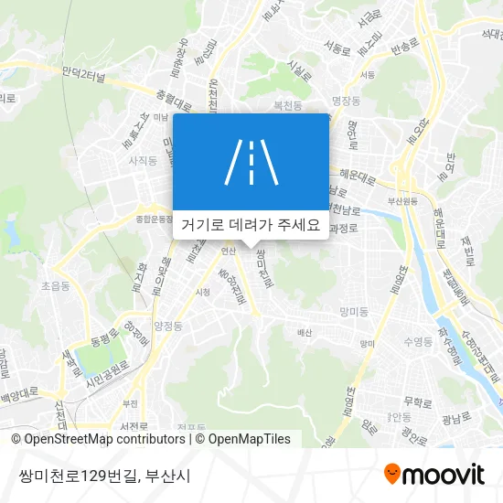 쌍미천로129번길 지도