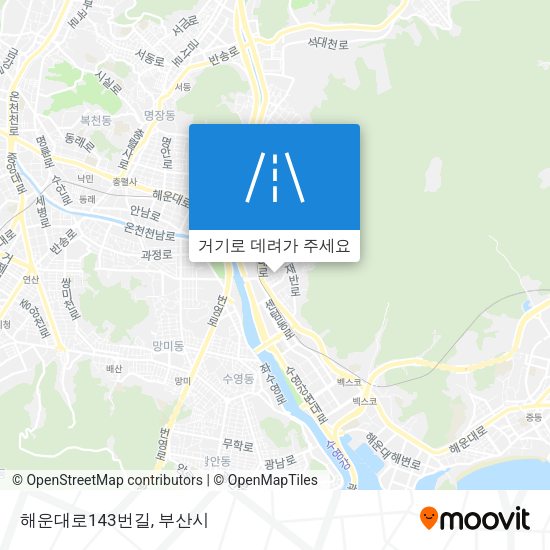 해운대로143번길 지도