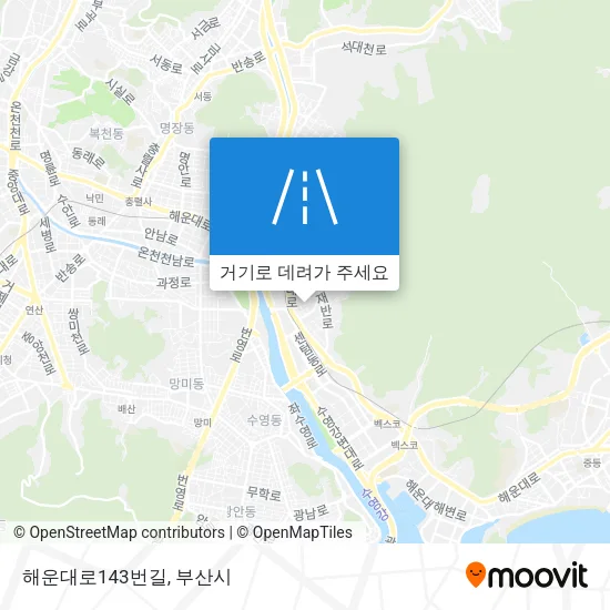 해운대로143번길 지도