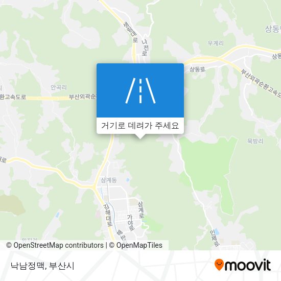 낙남정맥 지도